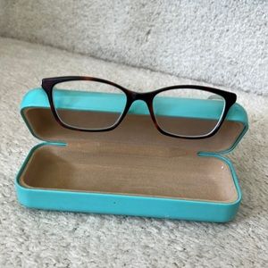 Tiffany and Co eye glasses prescription with case like new chic classic